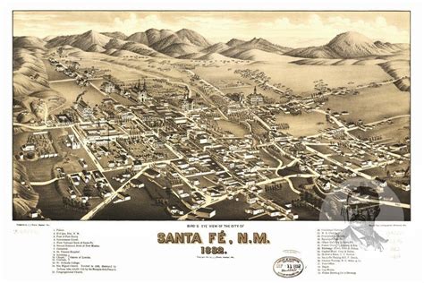 MAP Map of Santa Fe, NM
